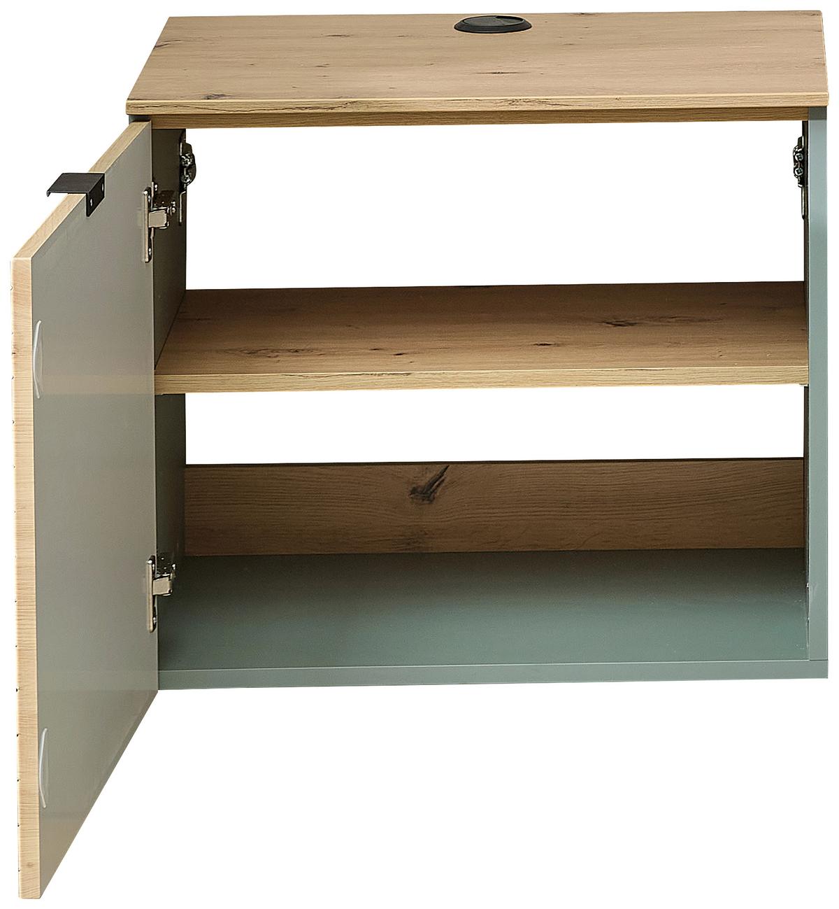 TV-Element Memphis Eiche Artisan - Eiche Artisan, MODERN, Holzwerkstoff/Metall (60/51/44cm) - Premium Living