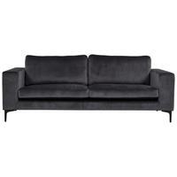 2-SITZER-SOFA BOLERO - Dunkelgrau/Schwarz, Design, Kunststoff/Textil (215/84/88cm) - Livetastic