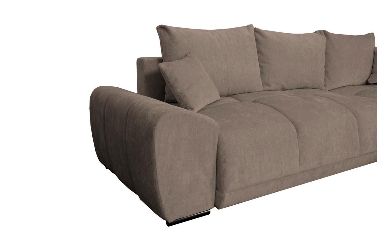 Kutna Garnitura Bonn - crna/taupe, Moderno, tekstil/plastika (296/182cm)