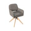 STOL MED ARMSTÖD ADRIEN - brun/naturfärgad, Modern, metall/trä (60/88/65cm) - Bessagi Home