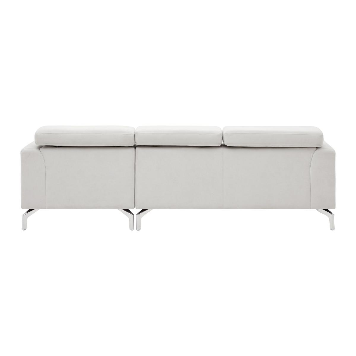Sarokkanapé Filou - világosszürke, Modern, textil/fa (211/82/146cm) - Bessagi Home
