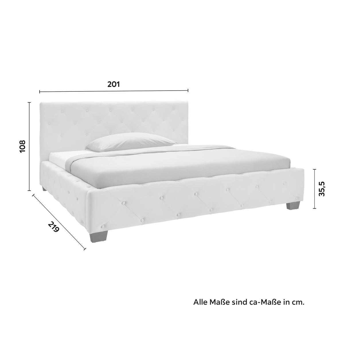 Kárpitozott Ágykeret Lina - taupe, Modern, textil/fém (180/200cm) - Bessagi Home