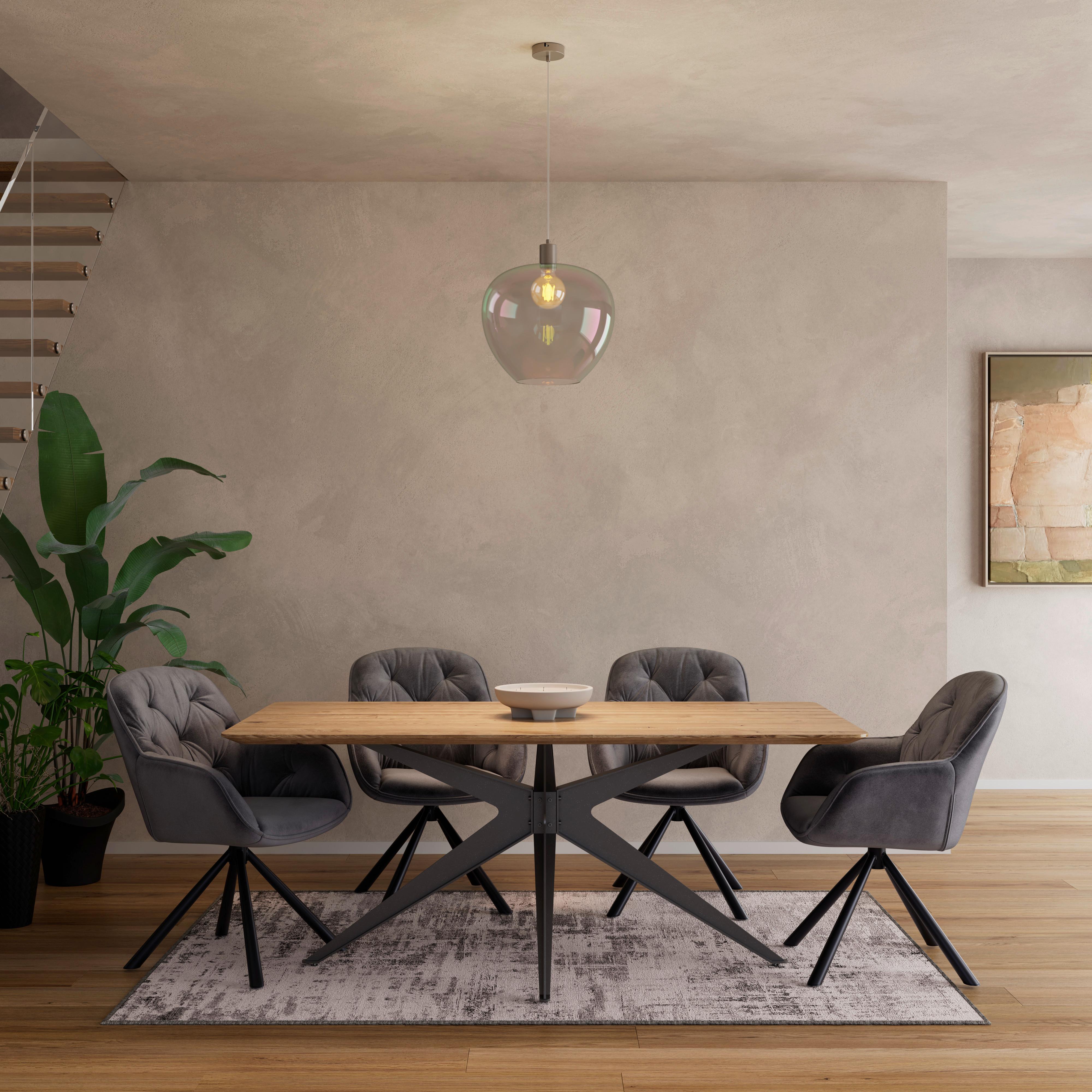HÄNGLAMPA RENI - champagne/multicolor, Modern, metall/glas (40/120cm)