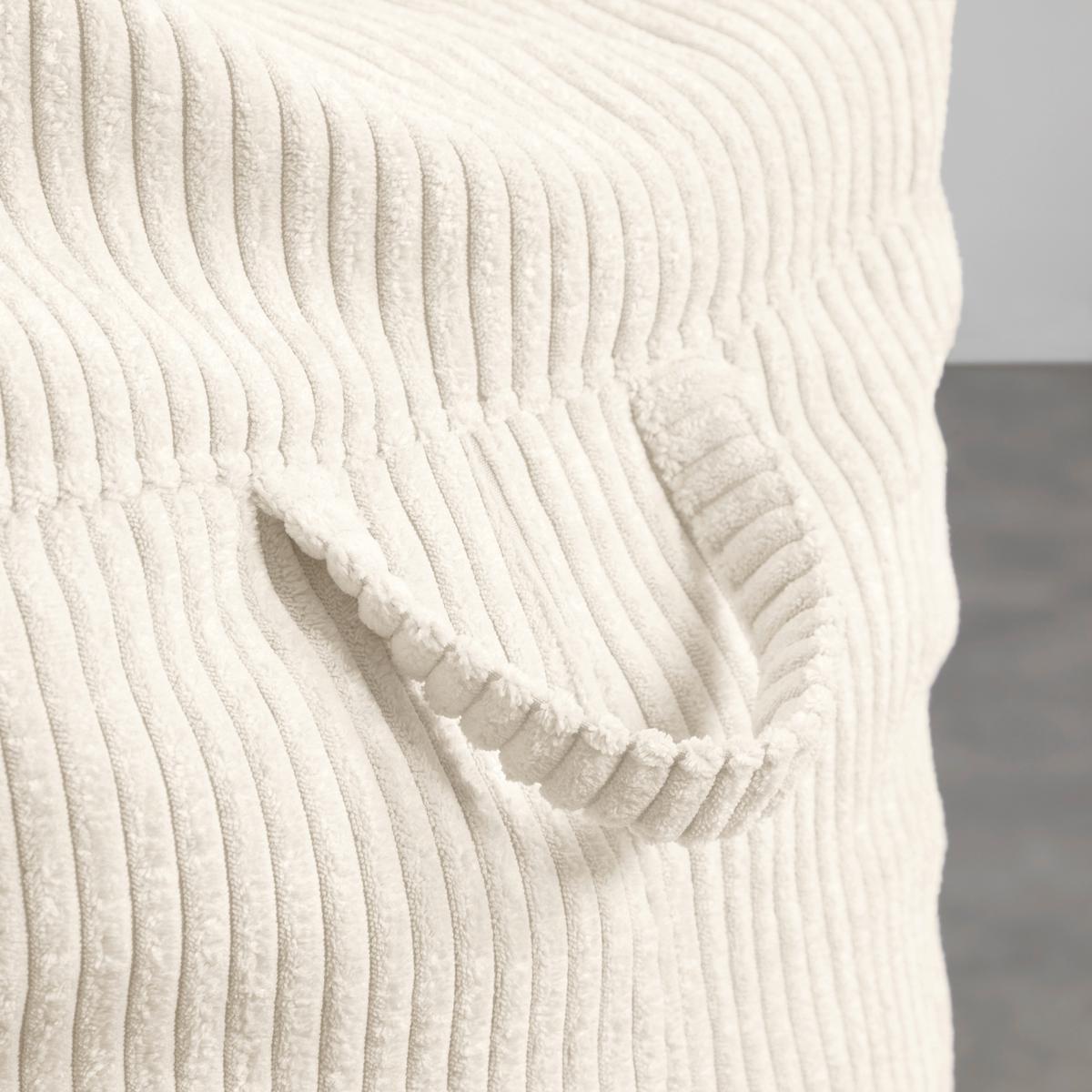 Sitzsack Cortona Cord Weiß - Weiß, MODERN, Textil (85/100/85cm) - Mömax