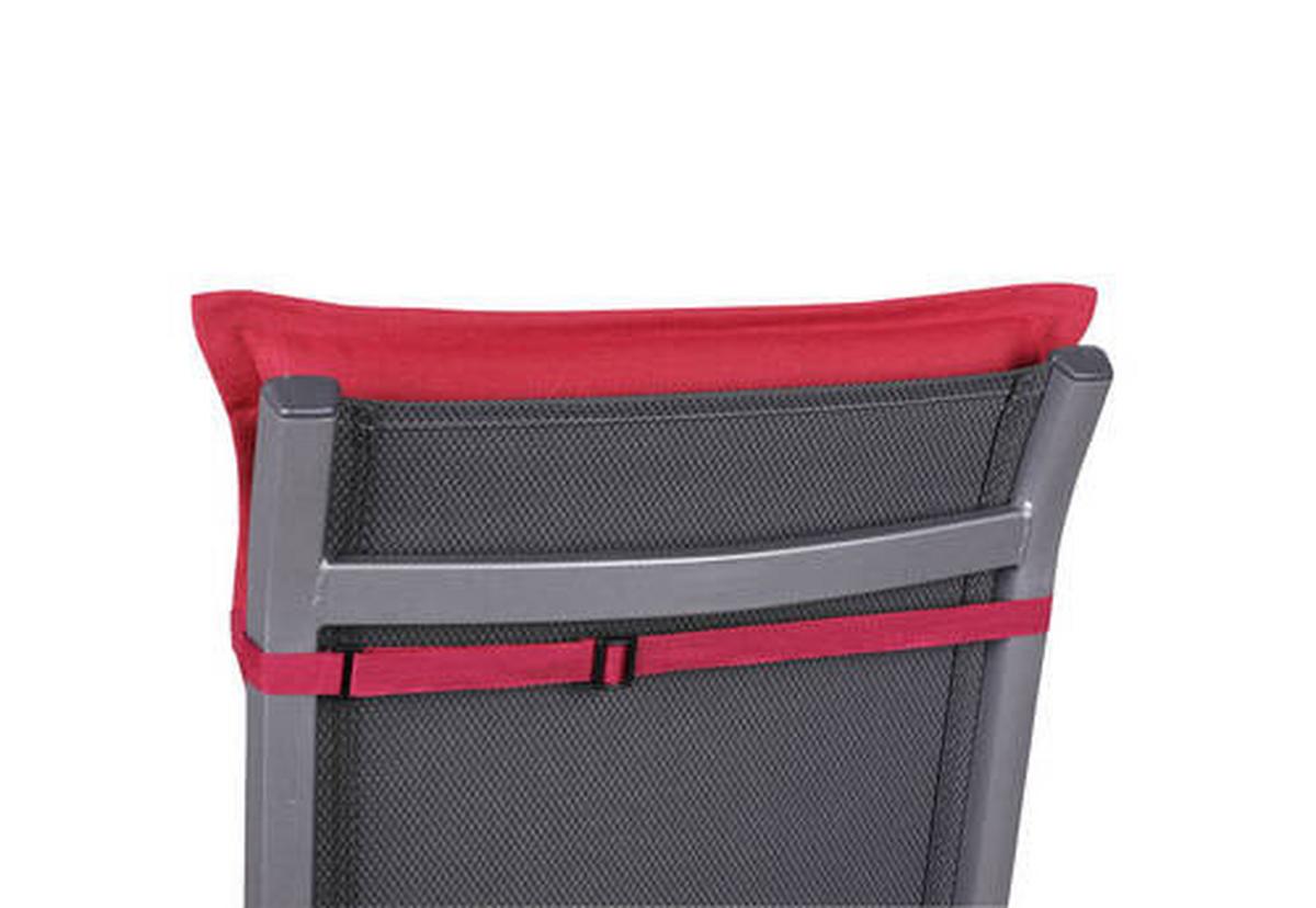 Sesselauflagenset 6-Teilig Kirschrot - Kirschrot, Basics, Textil (50/7/120cm)