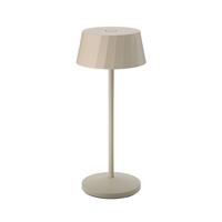 LAMPA STOŁOWA Z AKUMULATOREM 4522201 FACETTA - beżowy, Basics, metal (9,2/9,2/22,2cm) - Sigor