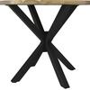 MATBORD GEMMA - svart/akaciefärgad, Modern, metall/trä (100/76cm) - Bessagi Home