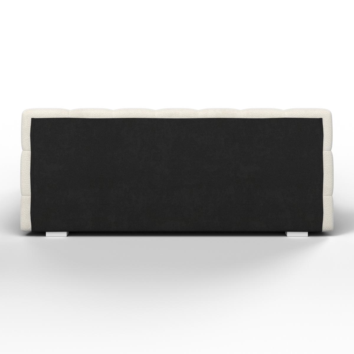 Pat tapițat bej Marija cca 180X200 bej - ivoar/culoare natur, Modern, lemn/metal (180/200cm) - Bessagi Home
