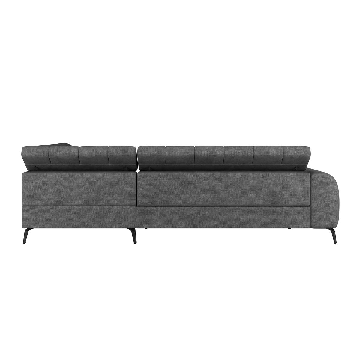 Kutna Garnitura Volf - crna/antracit, Trend, tekstil/metal (261/203cm)