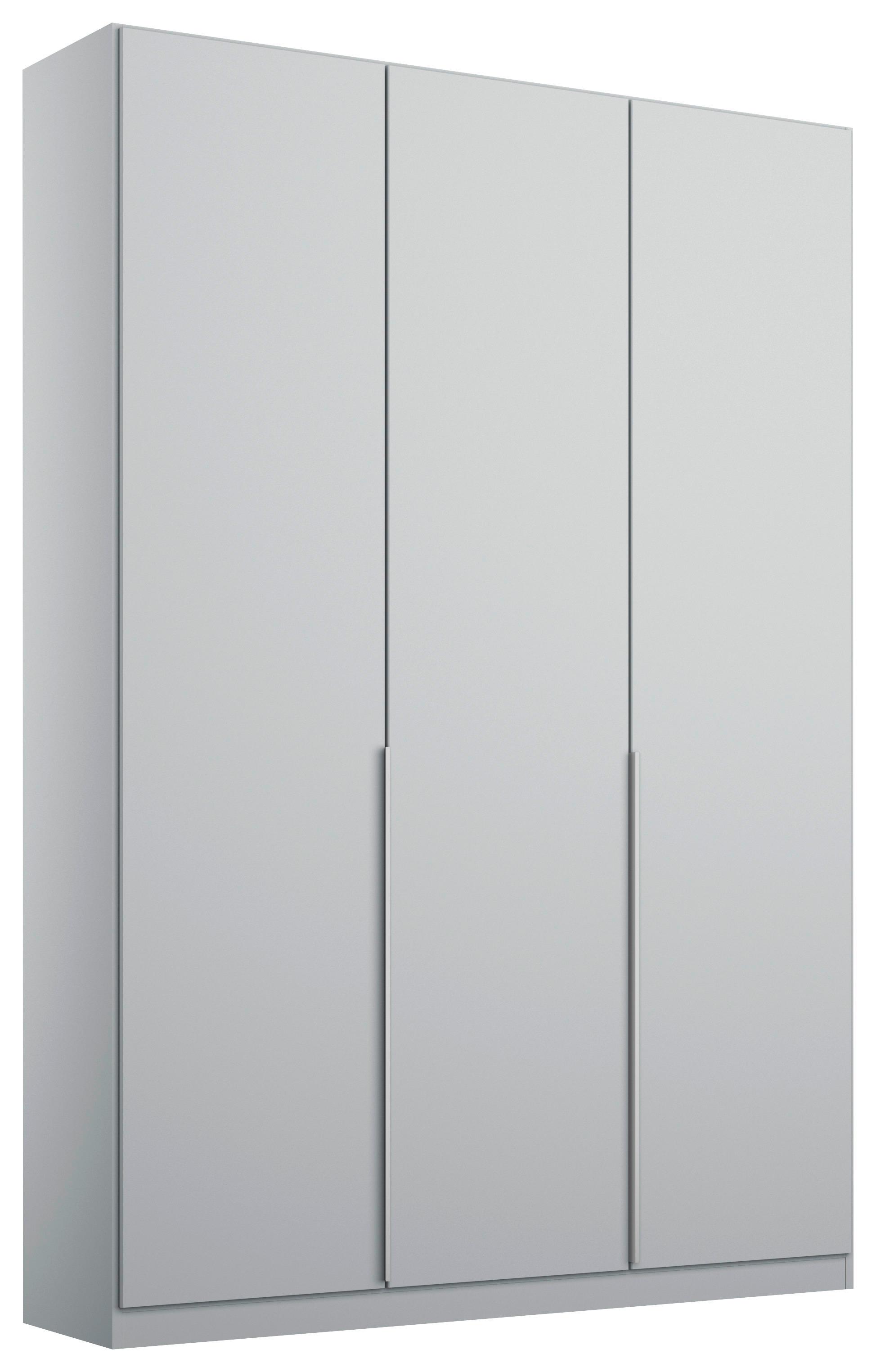 Dulap cu uși rotative ALABAMA - gri deschis, Modern, material pe bază de lemn (136/229/54cm)