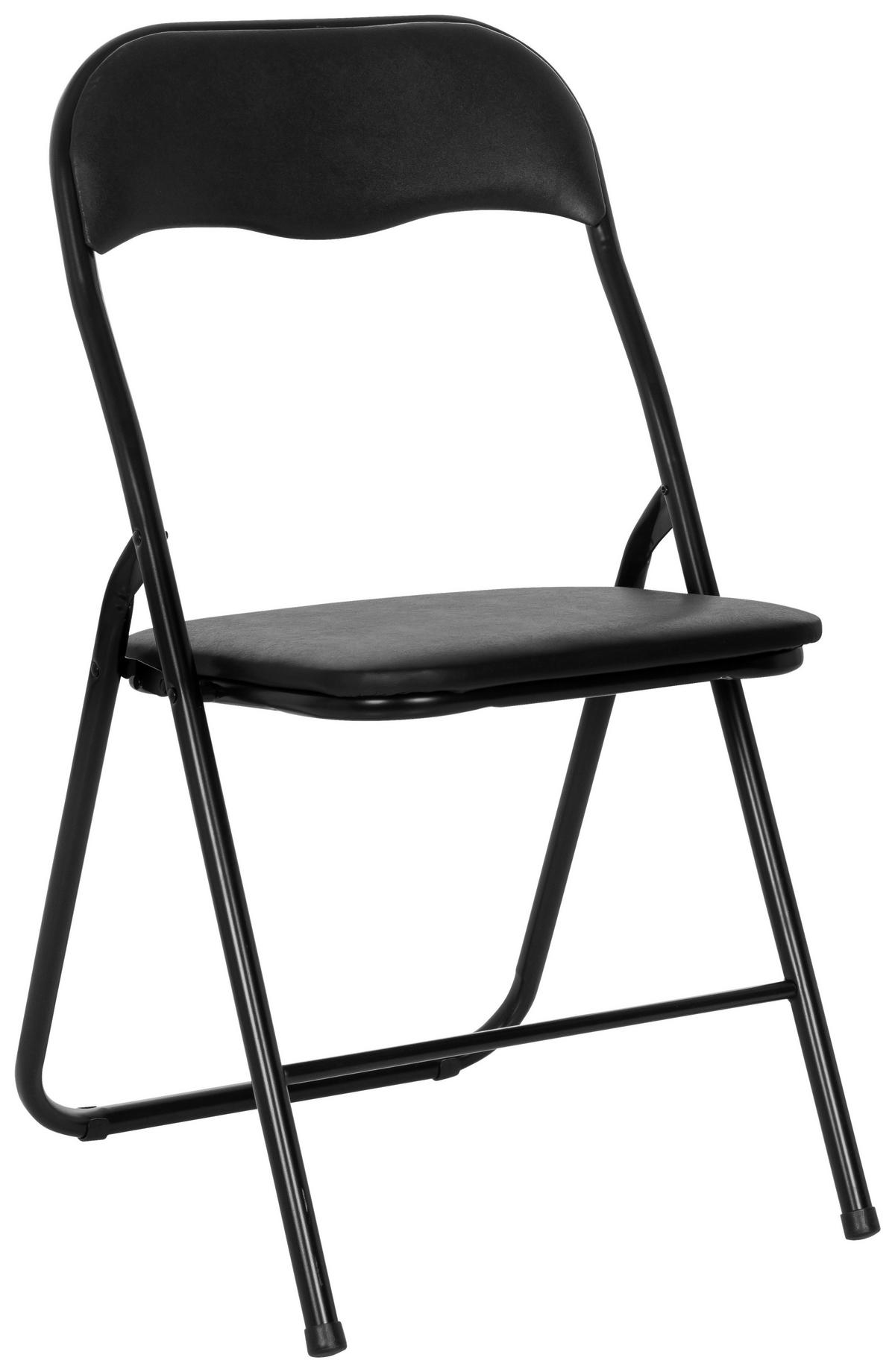 Zložljiv Stol Tudela Basic, Črna - črna, Moderno, kovina (44/81/48cm) - MID.YOU