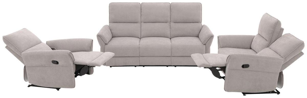 SOFA DWUOSOBOWA REDON - czarny/szary, Basics, tworzywo sztuczne/metal (143/103/92cm) - Based