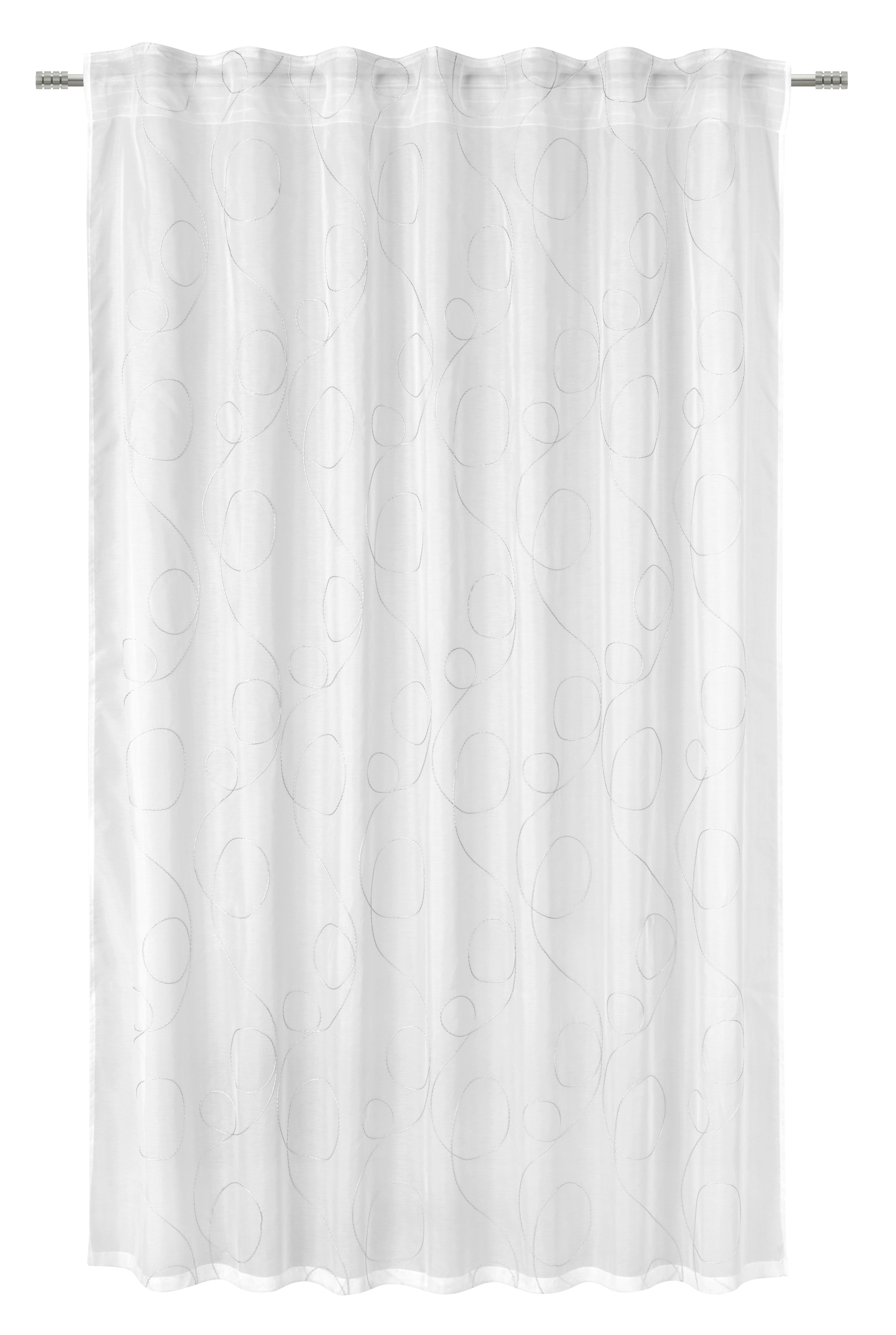 Fertigstore Marion Store Weiß/Anthrazit ca. 140x175cm - Anthrazit/Weiß, MODERN, Textil (140/175cm) - Mömax