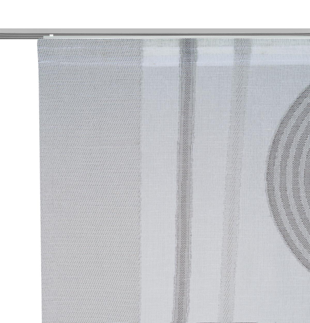 ZASŁONA PANELOWA CAPRICE - szary, Design, tkanina (60/255cm) - Novel