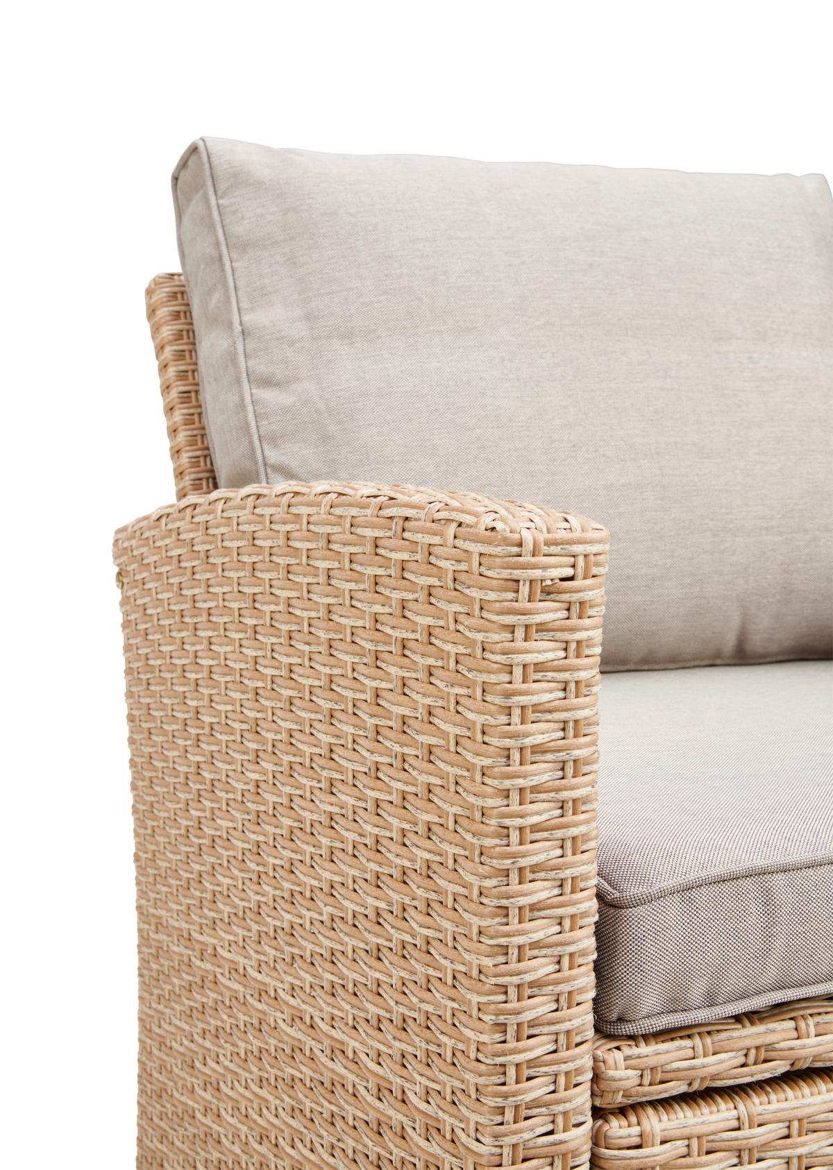 Lounge Garnitura Porto-multi, Svetlo Rjava, 6-Delni Set - svetlo rjava/siva, Moderno, umetna masa/tekstil (190/237cm) - Beldano