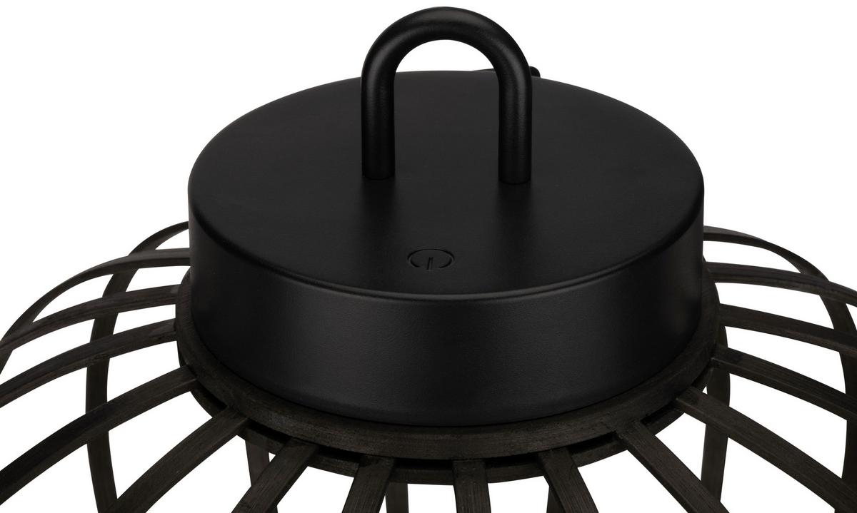 LAMPA ZEWNĘTRZNA LED PUNO - czarny, Modern, tworzywo sztuczne/materiały naturalne (25/21,5cm) - Modern Living