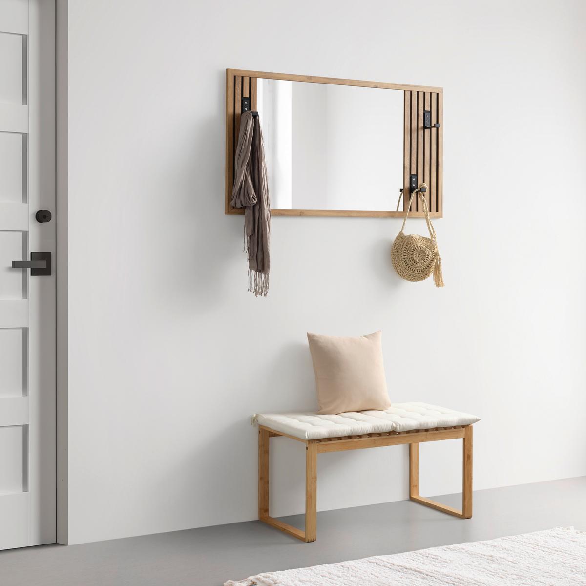 Garderobni Panel Arko Stripes - barve hrasta, Moderno, steklo (103,3/56,6/1,63cm) - Mömax