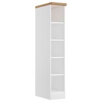 Regal Monza ca. 30x166 cm Weiß/Eiche - Eiche Wotan/Weiß, LIFESTYLE, Holzwerkstoff (30/166/60cm) - Held