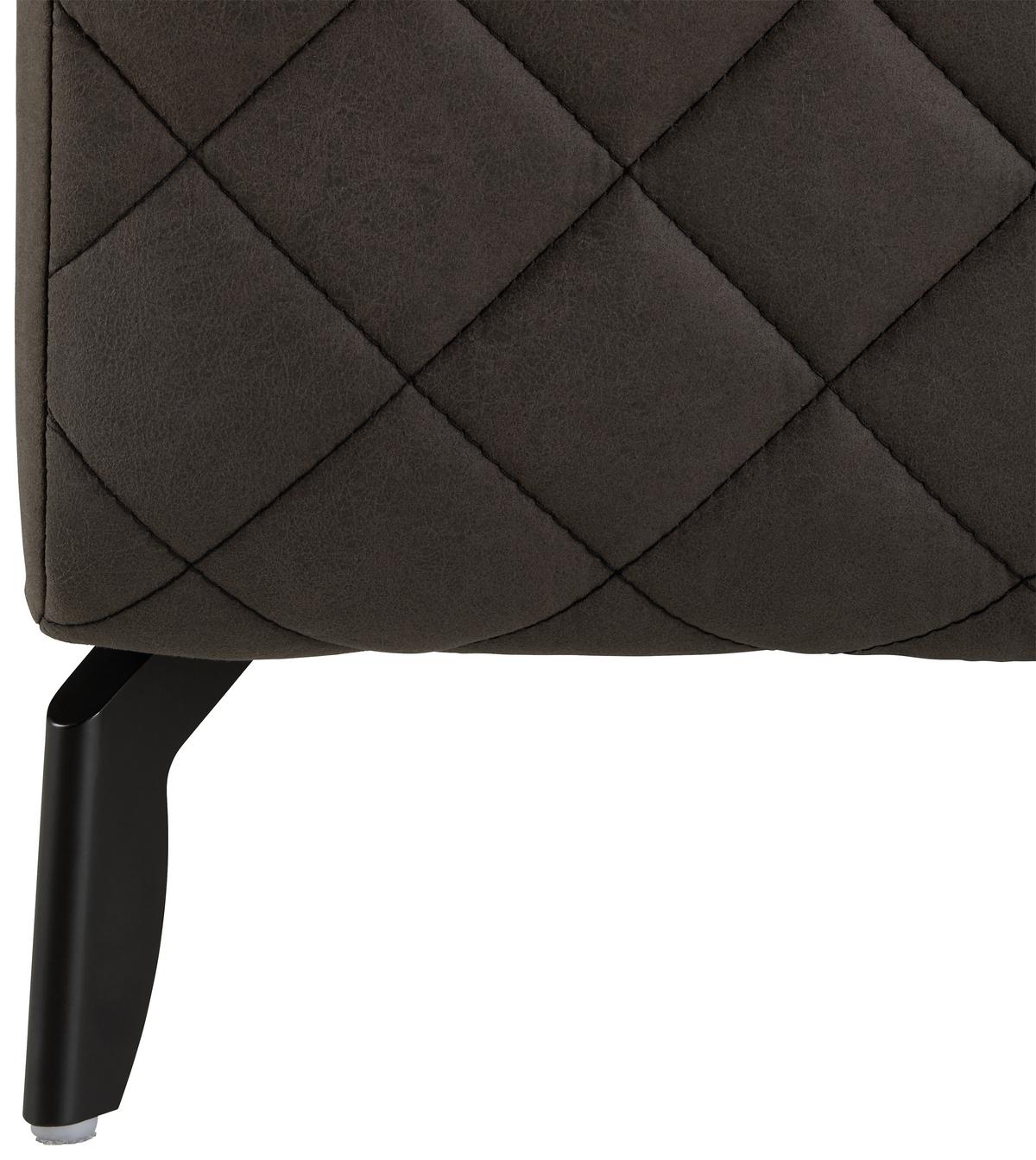 Boxspringágy Sötétszürke Manacor - sötétszürke, Konventionell, textil/fa (180/200cm)