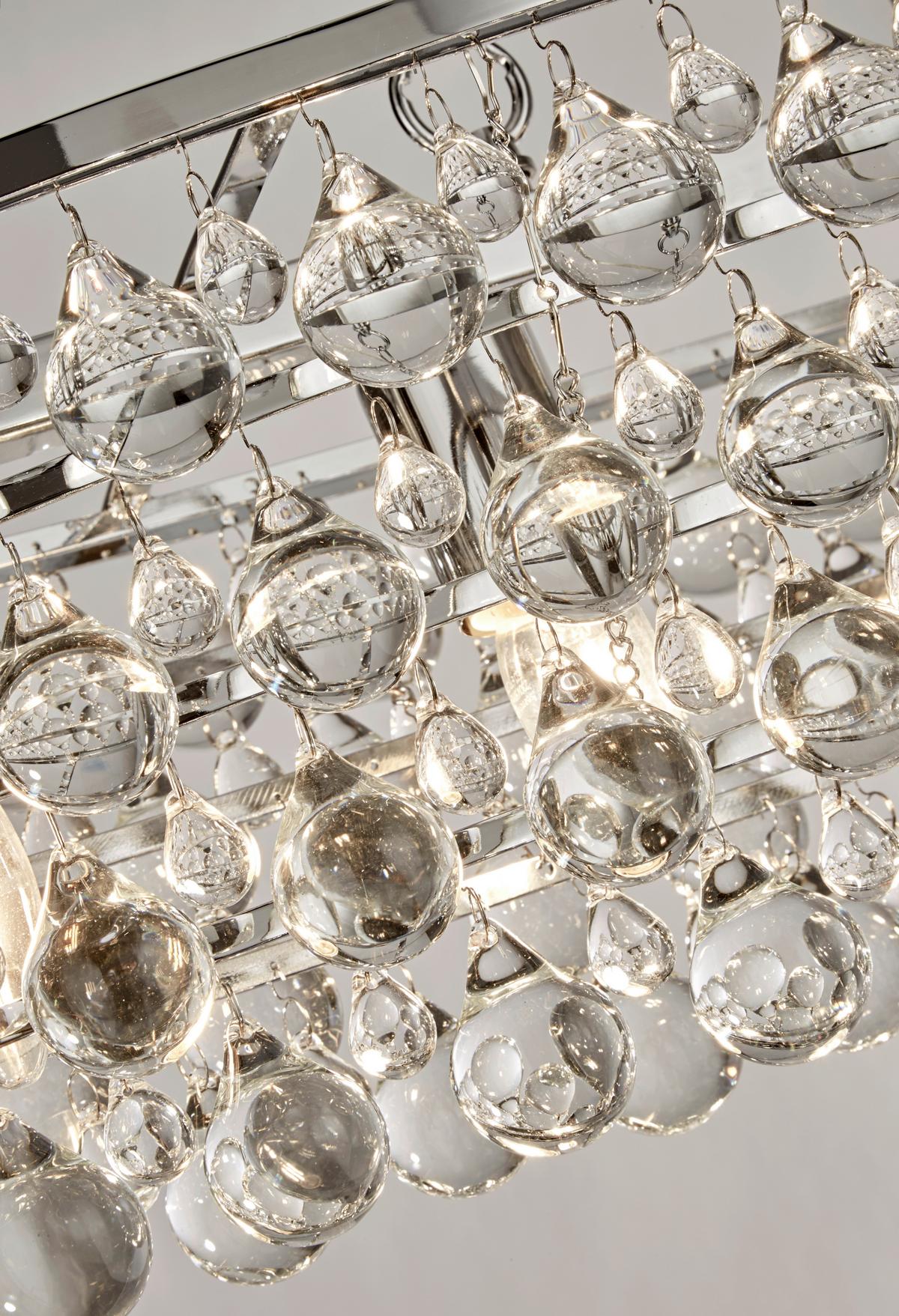 Függőlámpa 9635-5cc - Design, üveg/fém (92/30/131cm)