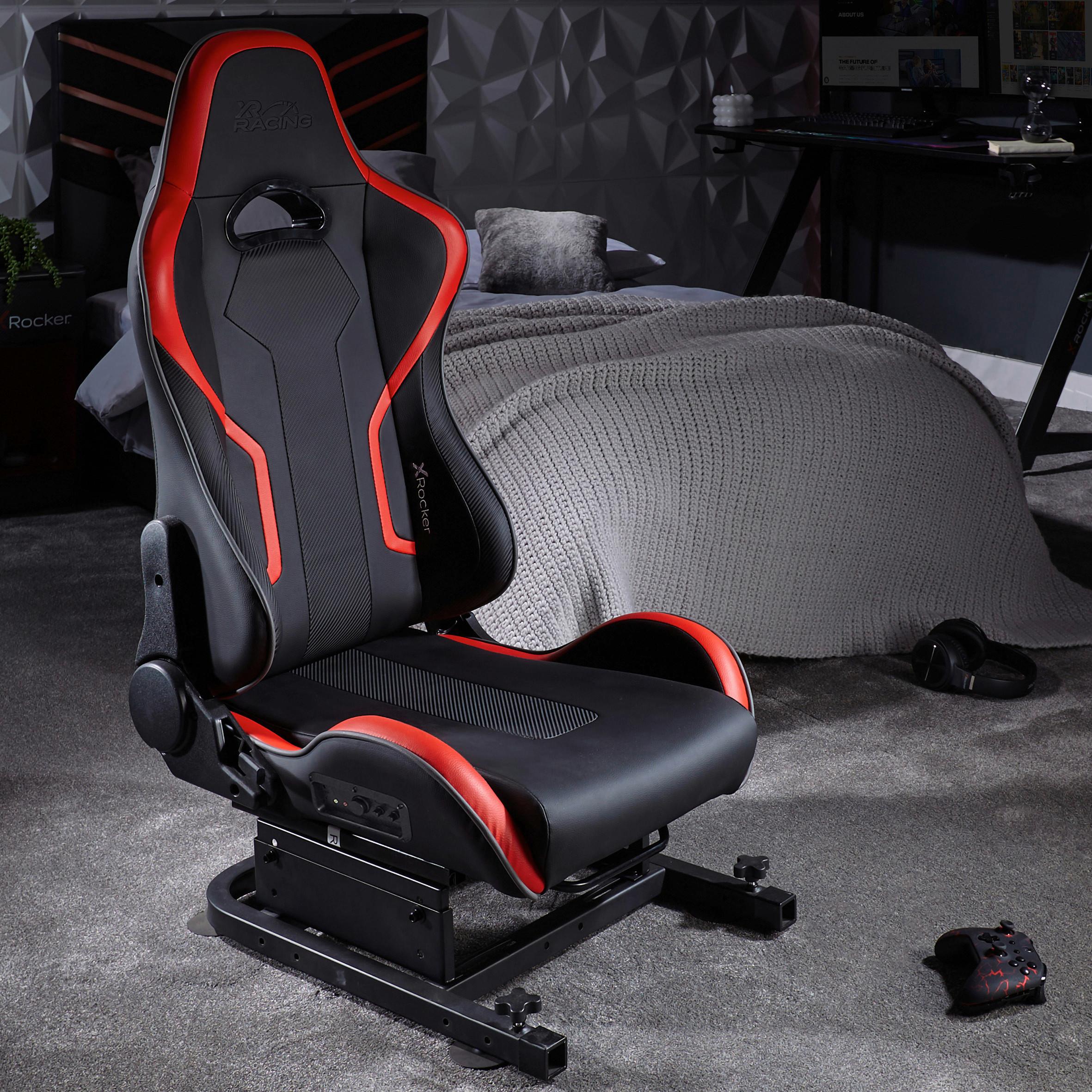 Gamingsessel XR Racing ca. 48x109x56cm Schwarz/Rot - Rot/Schwarz, MODERN, Leder/Kunststoff (48/109/56cm) - X Rocker