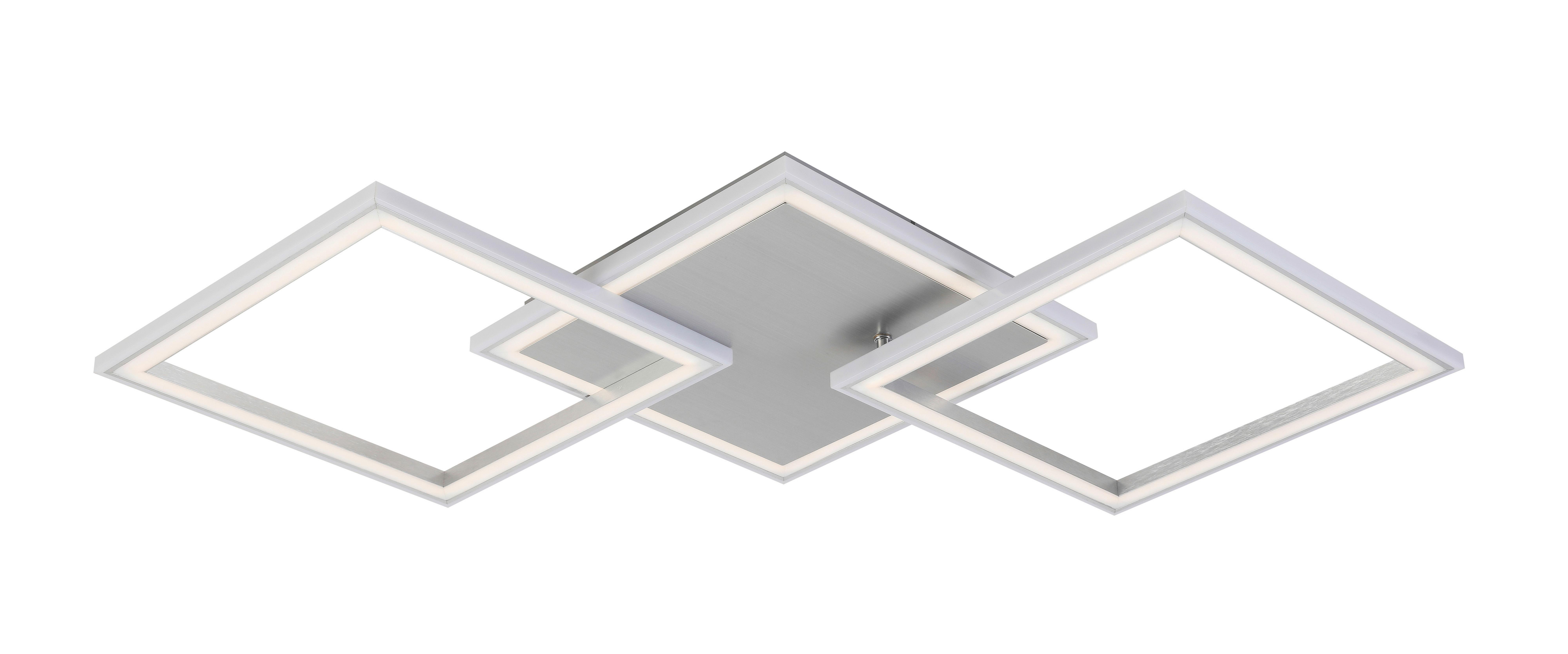 Led Mennyezeti Lámpa Qinton - alumíniumszínű, Romantik / Landhaus, műanyag/fém (95/44/7,3cm) - Premium Living