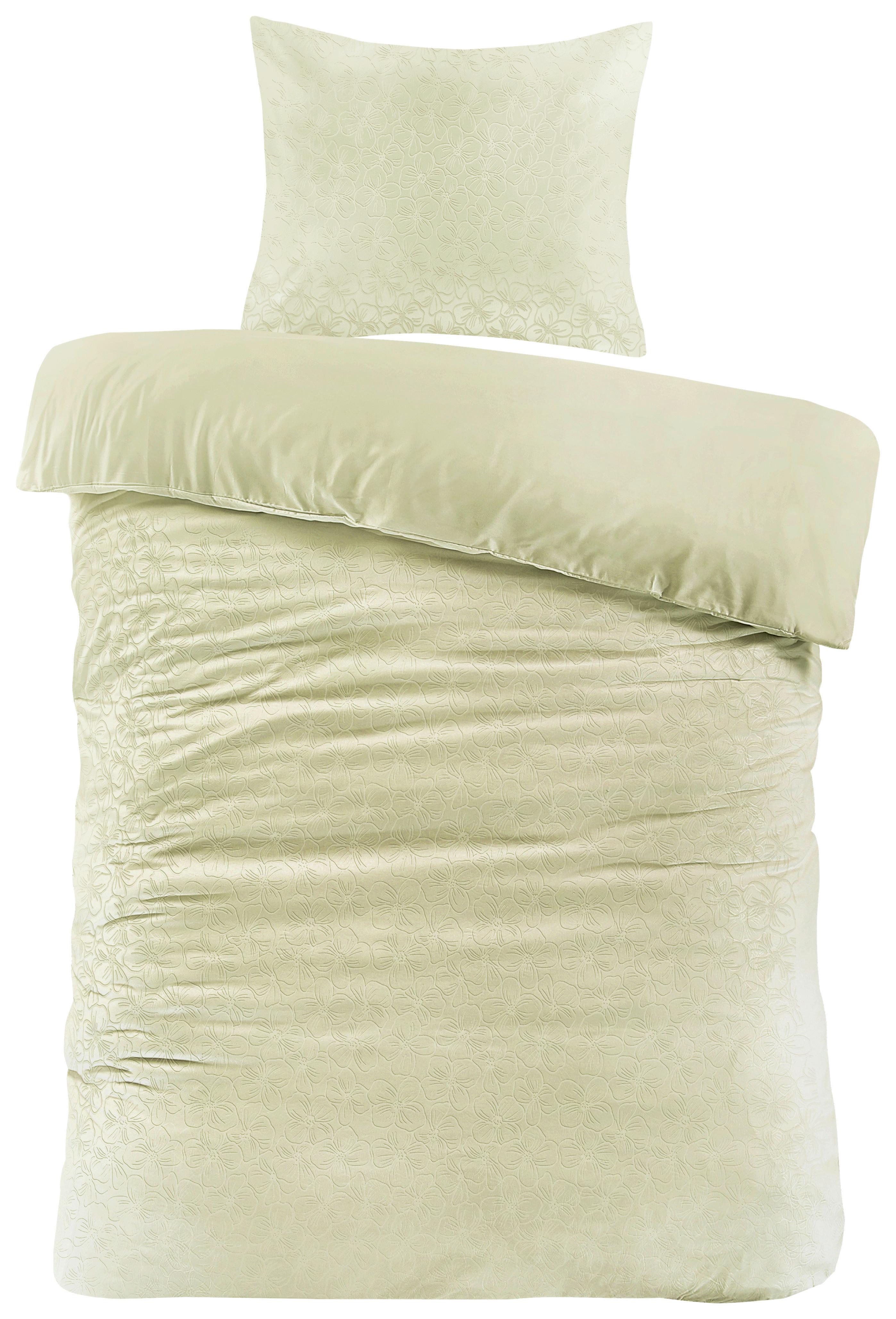 Bettwäsche Blume Mintgrün ca. 140x200cm - Mintgrün, KONVENTIONELL, Textil (140/200cm) - Mömax