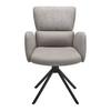 STOL MED ARMSTÖD PAOLA - grå/svart, Design, metall/trä (61/89.5/65cm) - Mömax
