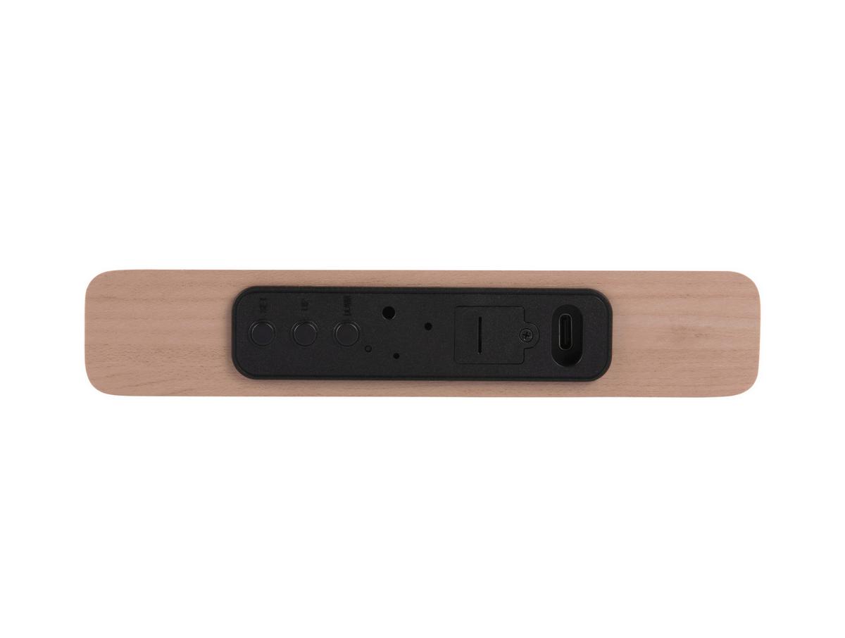 BUDZIK RETRO FLAT LED - biały, Basics, materiał drewnopochodny (16/8/3cm) - Karlsson