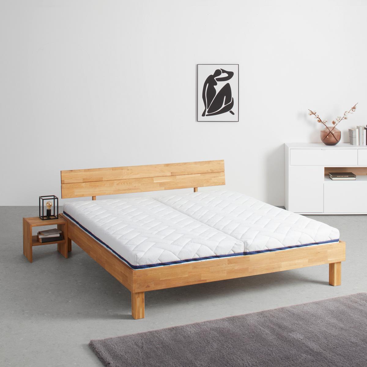 Wendematratze Algua H3/H4 ca. 140x200cm - Weiss, Textil (140/200cm) - Nadana