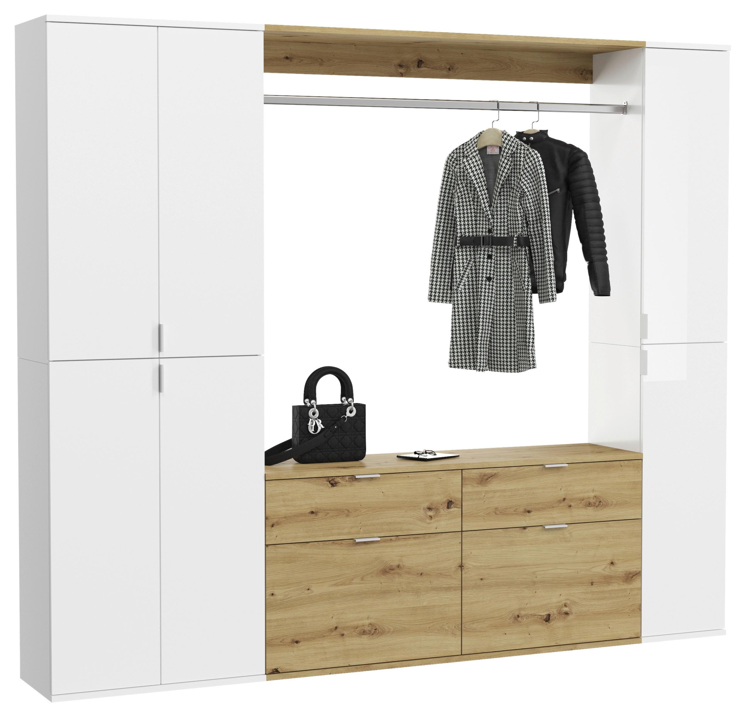 Garderobe Projekt X ca. 212x193 cm Eiche/Weiß online kaufen ➤ mömax