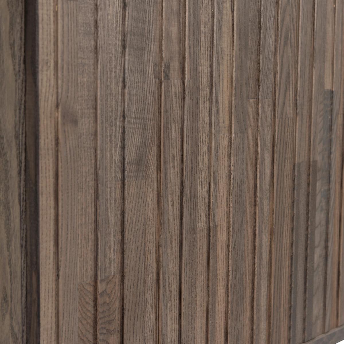 Lowboard Gravure Braun B: 100cm - Schwarz/Braun, Design, Holz/Metall (100/56/44cm) - Livetastic