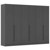 Kleiderschrank Safari -Based- - Grau, Konventionell, Holzwerkstoff (271/229/54cm) - Based