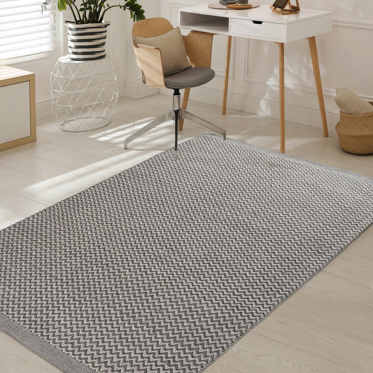 Wollteppich Shelley Schwarz ca. 160x230cm - Schwarz, Basics, Textil (160/230cm)