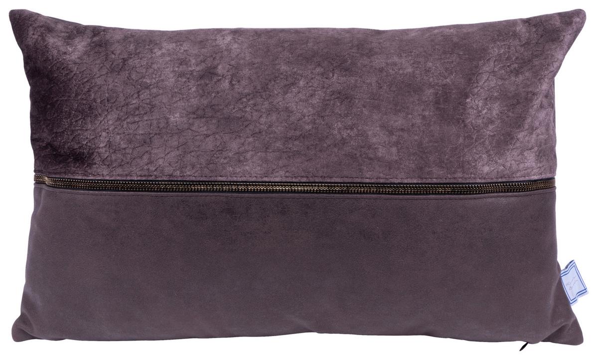 ZESTAW PODUSZEK DEKORACYJNYCH PICCO 125 2-CZĘŚCIOWY - szary/brązowy, Konventionell, tkanina (30x45/50x45cm)