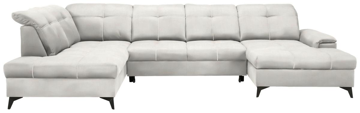 Kutna Garnitura Sierra - bež/crna, Moderno, tekstil/metal (181-230/90-106/364cm) - Modern Living
