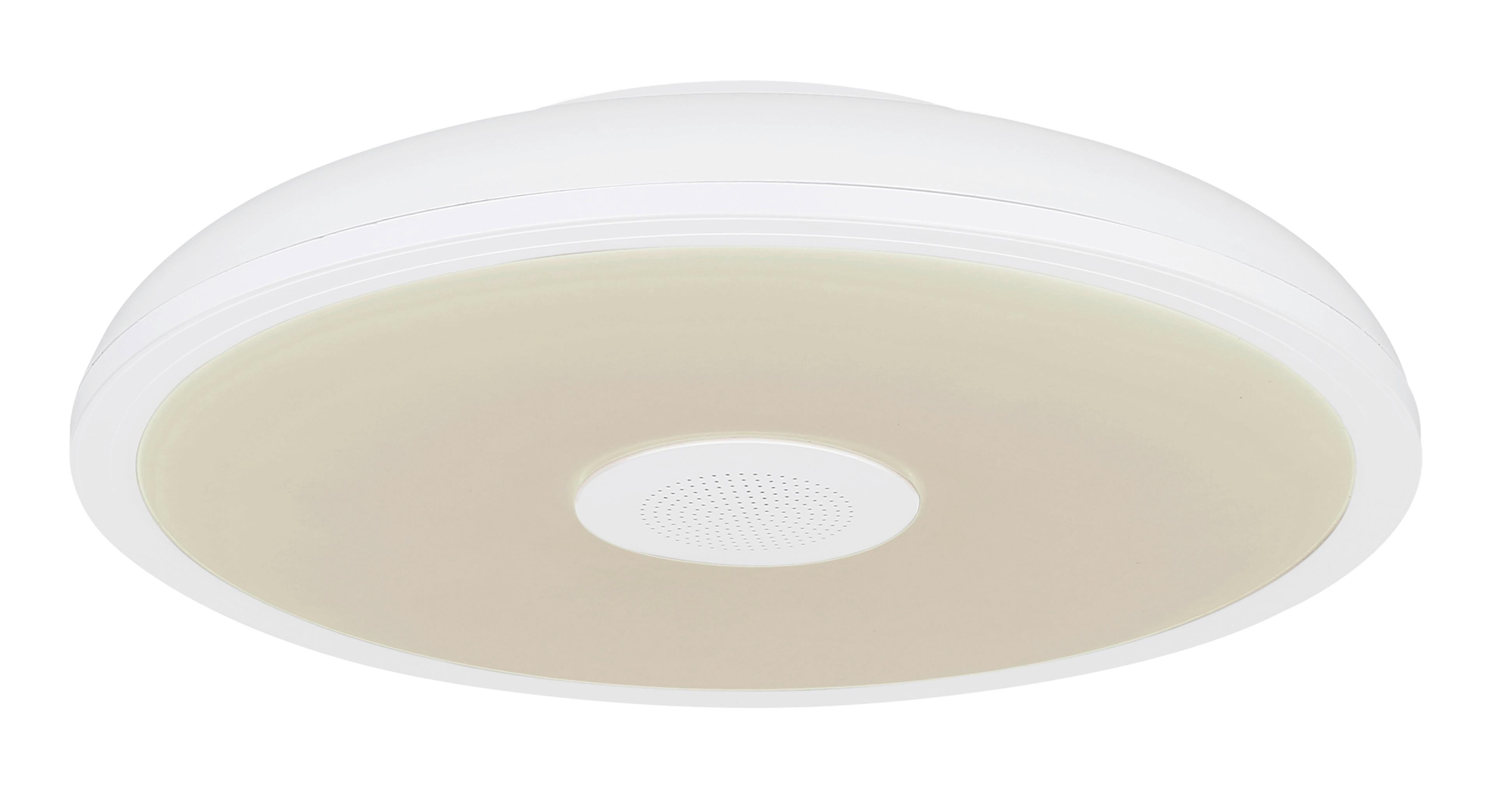 Stropna Svjetiljka Opal Bijela - bijela/opalna, Basics, plastika (28/5,5cm) - Globo