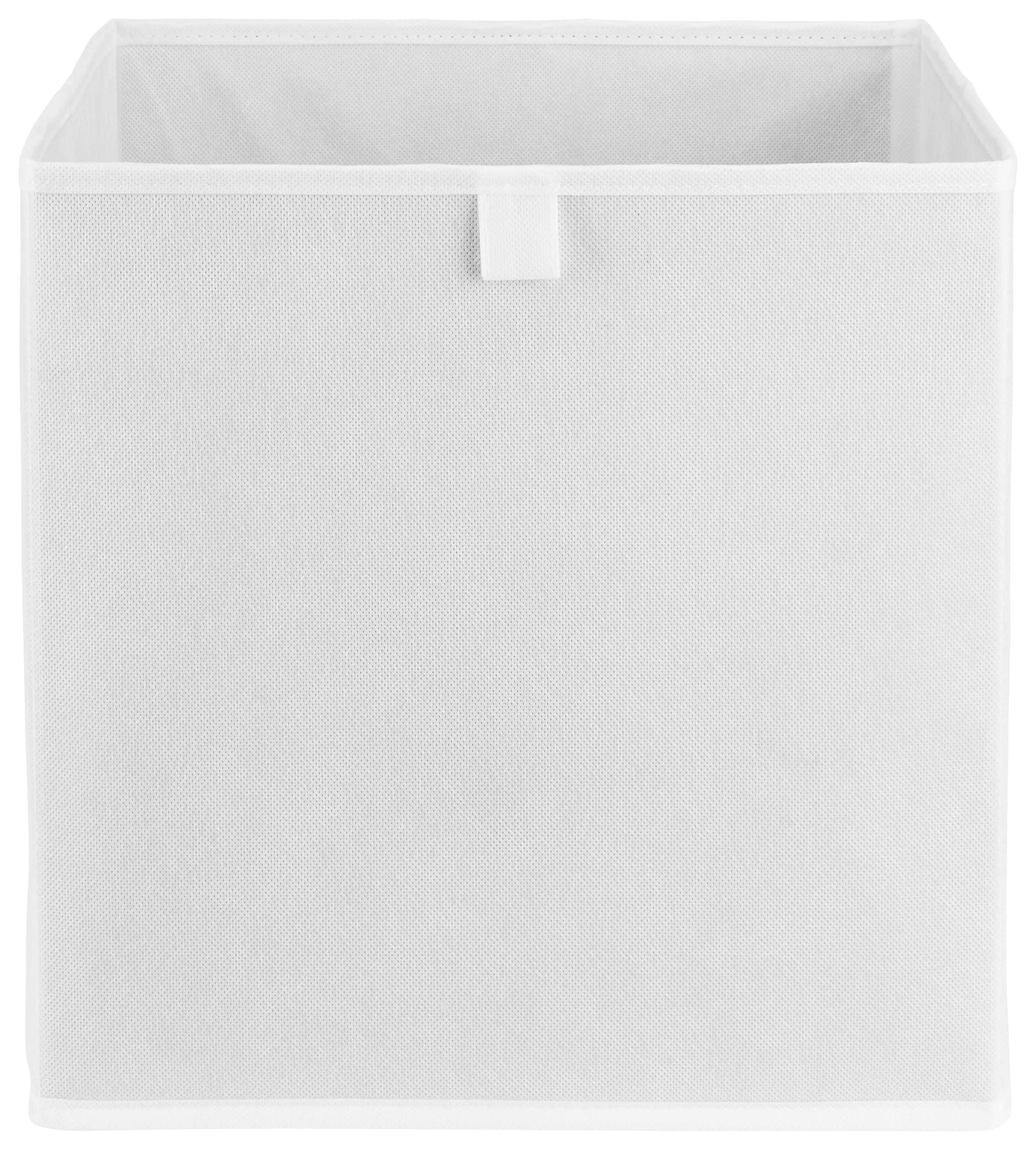 Aufbewahrungsbox Nino in Weiß - Weiß, MODERN, Karton/Textil (32/32/32cm) - Modern Living
