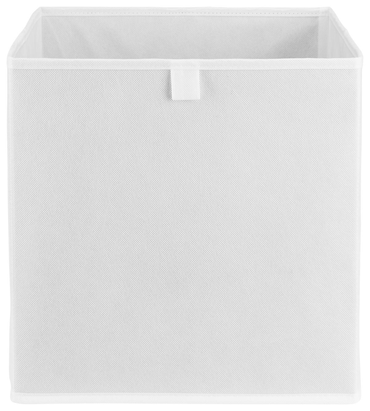 Tárolódoboz Fehér Nino - fehér, Modern, karton/textil (32/32/32cm) - Mömax