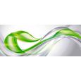 Glasbild Green Flow, ca. 50x125x2cm - Multicolor, MODERN, Glas (50/125/2cm) - MÖMAX modern living
