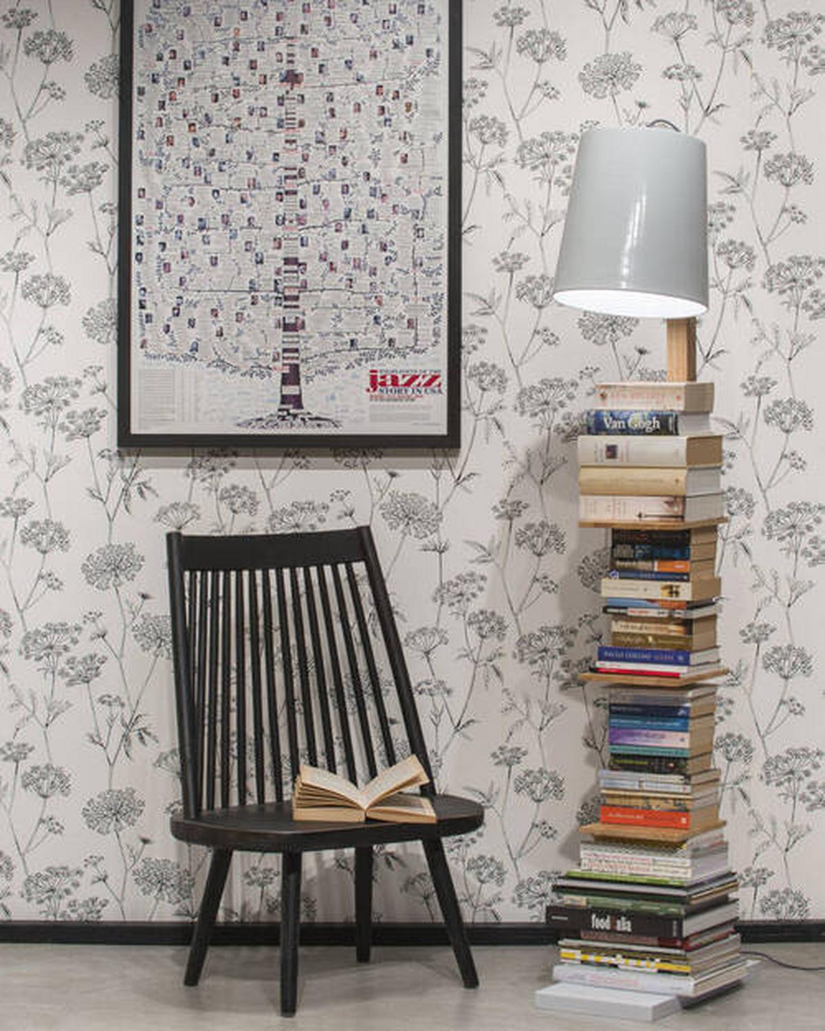 Állólámpa Cambridge/f/w - fehér, Design, fa/fém (30/168/49cm) - It's about Romi