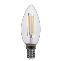 LED-Leuchtmittel max. 4 Watt - Klar, Glas/Metall (3,5/9,8cm)