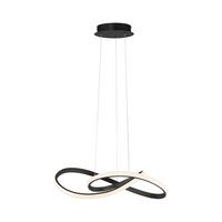 LED-Hängeleuchte Maria max. 29,50 Watt - Schwarz, Design, Metall (5,7/5,7/120cm)