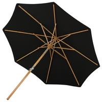 Sonnenschirm Cerox ca. 270x250 cm Schwraz - Schwarz, KONVENTIONELL (270/250cm) - Gardenson
