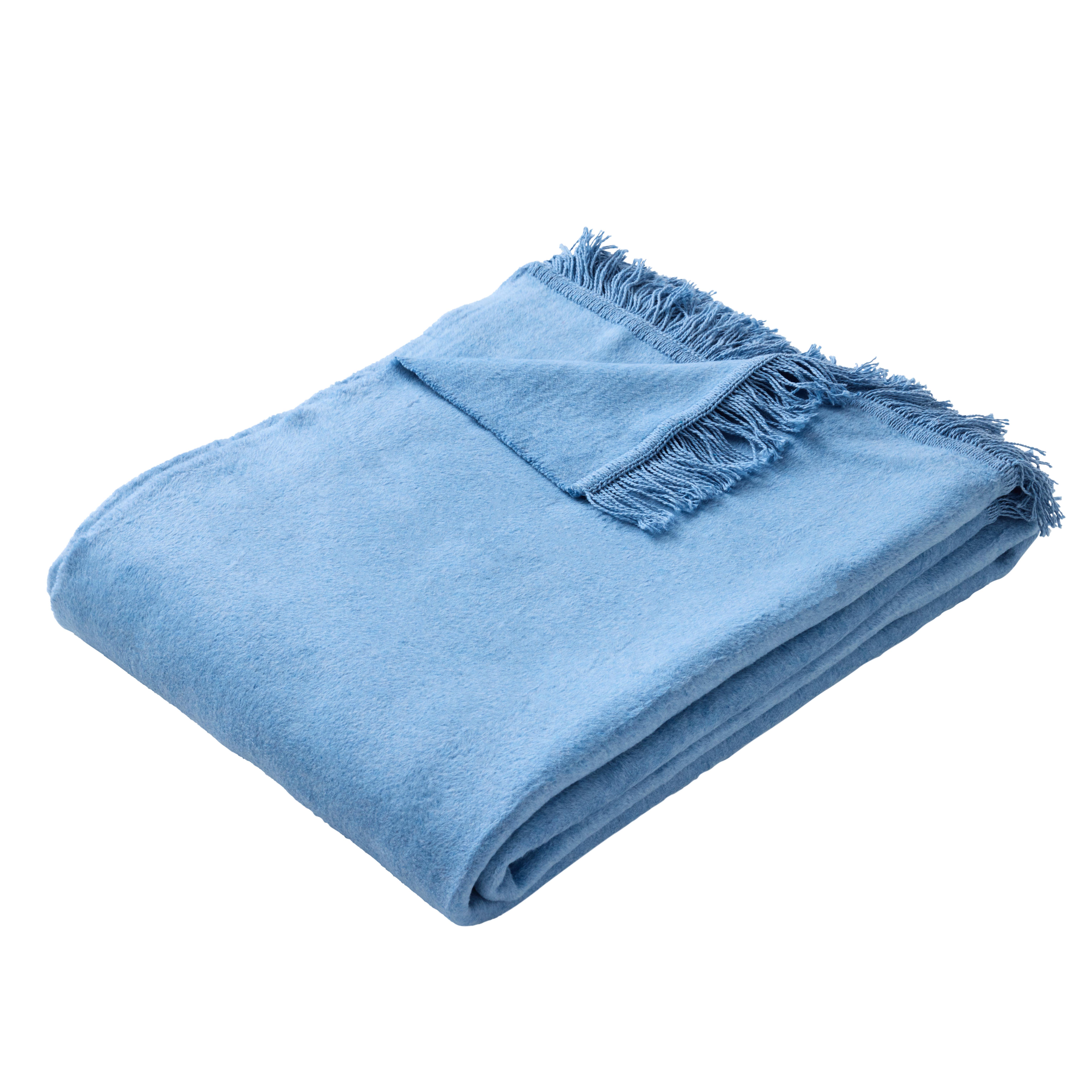 Wohndecke in Blau online bestellen
