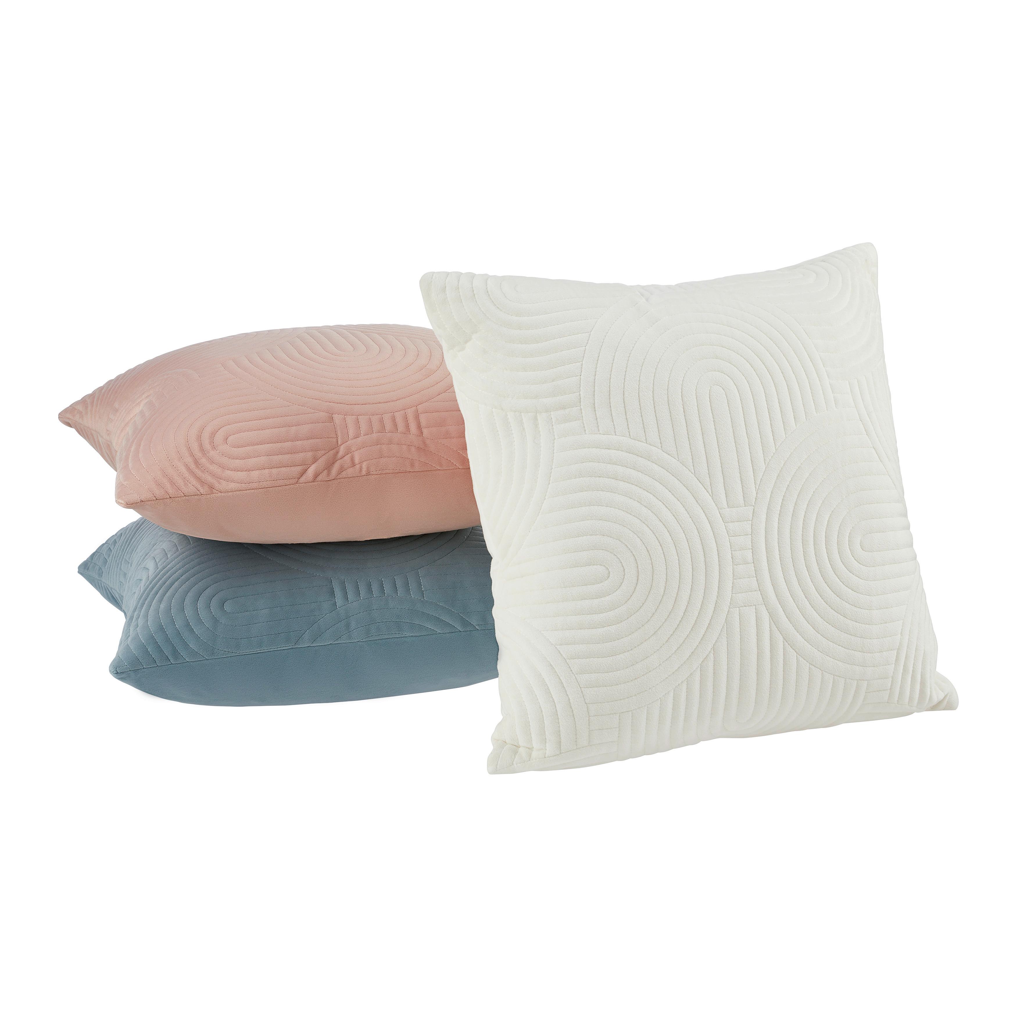 PRYDNADSKUDDE BOGGY - vit, Modern, textil (45/45cm) - Mömax