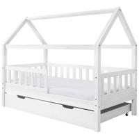 Hausbett Kay ca. 80x160 cm Weiß - Naturfarben/Weiß, MODERN, Holz/Textil (80/160cm) - MID.YOU