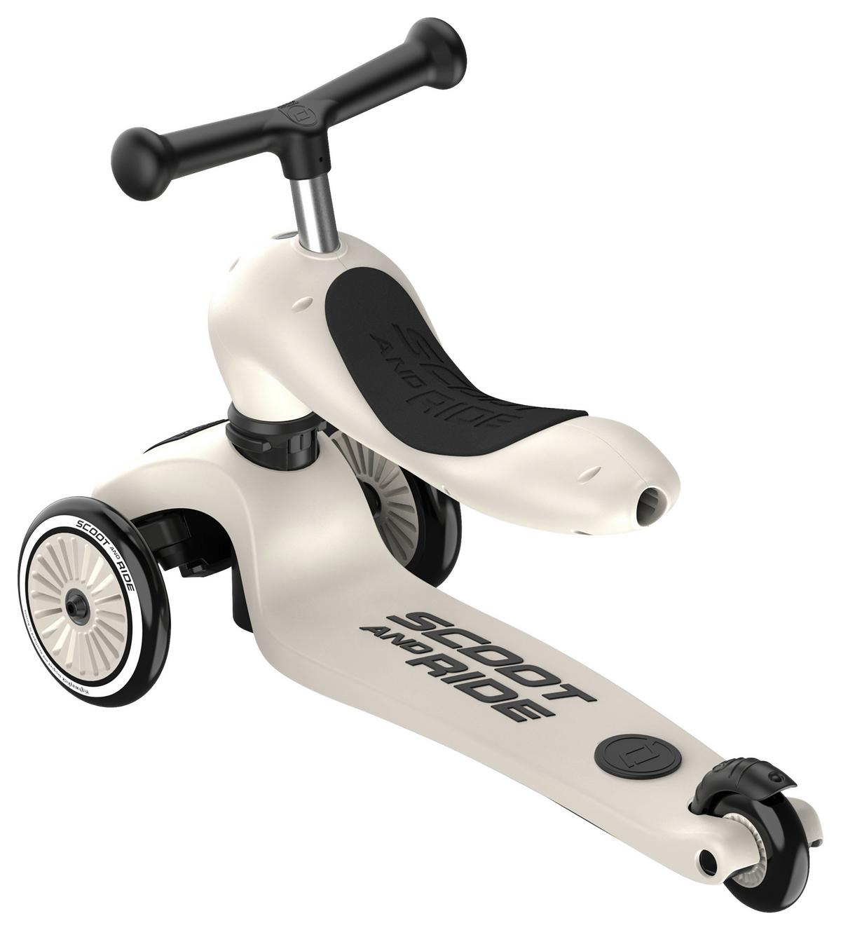 HULAJNOGA DLA DZIECI HIGHWAYKICK 1 PUSH&GO - jasnoszary, Trend, tworzywo sztuczne (3,1kg) - Scoot and Ride