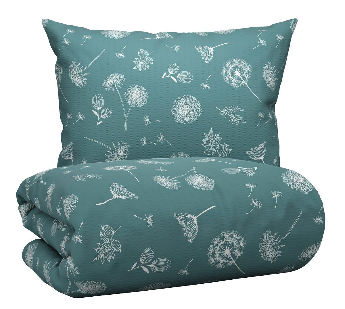 Posteljina Pusteblume 140x200/60x80 Cm - plava, Konvencionalno, tekstil (140/200cm) - Modern Living