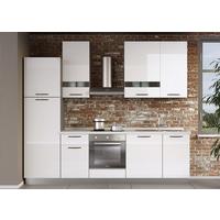 Blok Kuhinja S Aparatima Lory - siva/bijela visoki sjaj, Moderno, drvni materijal/metal (270/240/60cm) - Mömax